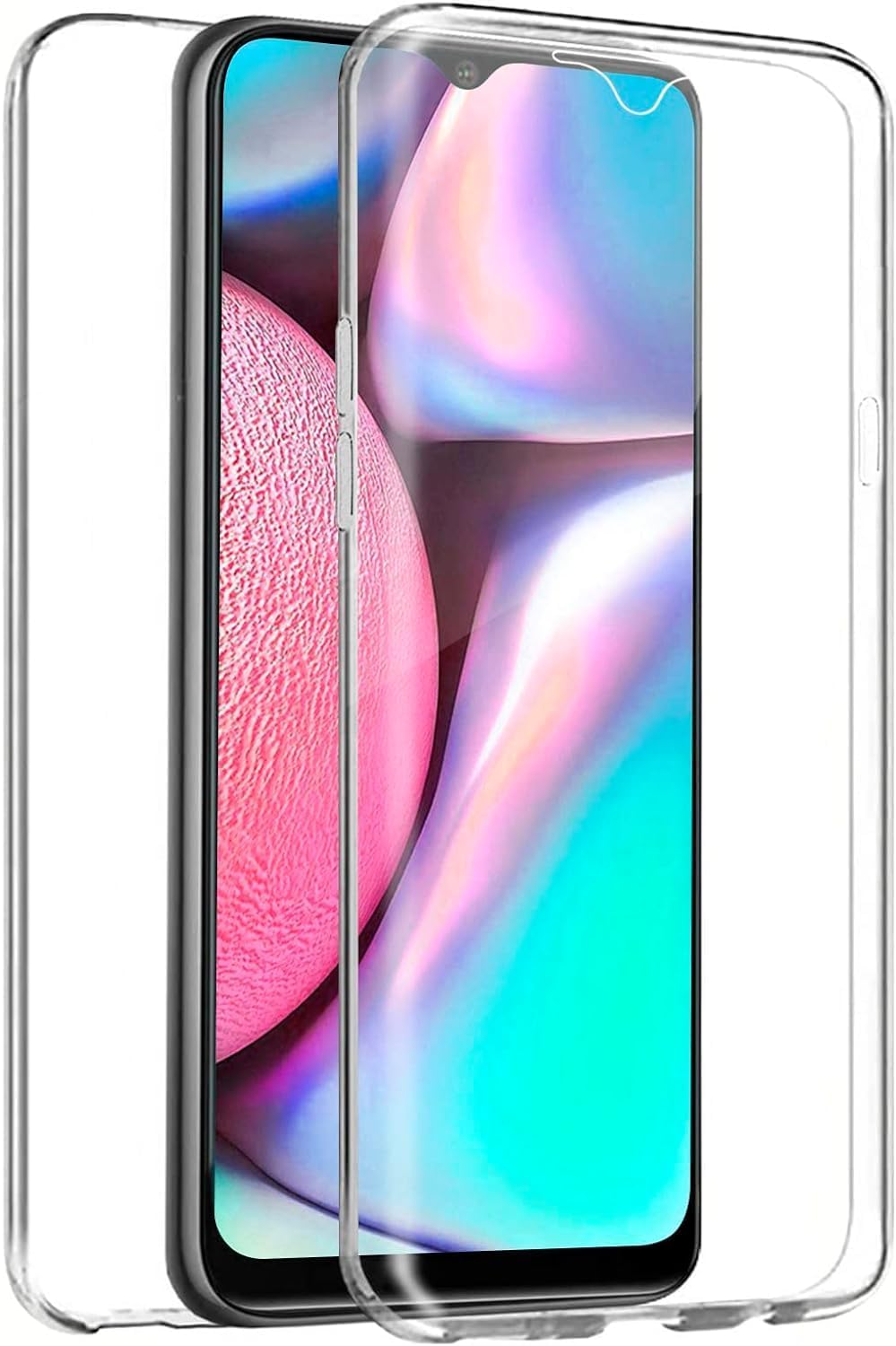 Coque Samsung Galaxy A05 360 Degré Transparente Antichoc Silicone Bumper [Ultra Hybrid] Integrale Anti-Rayures Full Body Protection Etui Housse pour Samsung Galaxy A05 - Transparent