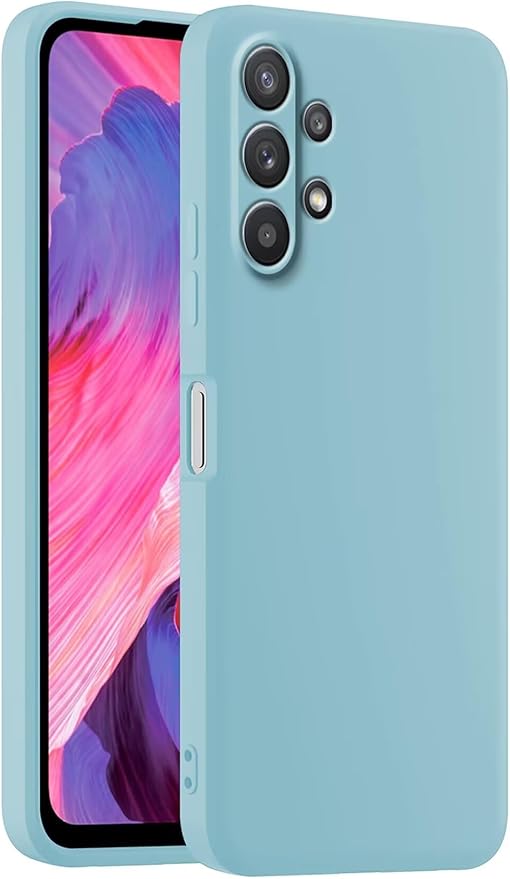 Coque de Téléphone en Silicone Colorée, Adaptée à Samsung Galaxy A13 4G (6.6") - Bleu Clair