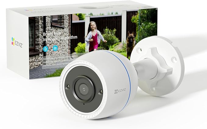 EZVIZ Outpro 1080P Caméra Surveillance WiFi Exterieure, Caméra Exterieur WiFi 2.4Ghz avec 30m Vision Nocturne, IP67 étanche, Détection de Mouvement, caméra de Surveillance Compatible avec Alexa H.265