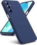 Oududianzi - Coque pour Samsung Galaxy A16 4G / 5G, [Silicone TPU Liquide] [Intérieur Microfibre] Souple Étuis en Caoutchouc Housse Antichoc Protection Bumper Coque Samsung A16 - Bleu Nuit