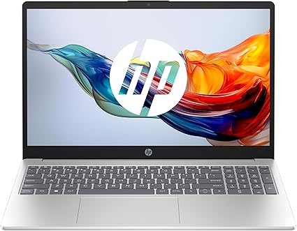 HP 15-fc0006sf Ordinateur Portable 15,6" FHD, PC Portable (AMD Ryzen 5 7520U, RAM 8 Go, SSD 256 Go, AMD Radeon Graphics, Windows 11), Laptop Argent, Clavier AZERTY