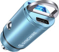Syncwire Chargeur Voiture USB C - [PD 45W & QC 45W] Tout Métal Mini Prise Allume Cigare USBC Rapide pour iPhone 15 14 13 12 11 Pro Max XR X, Google Pixel 7/6 Pro, Samsung Galaxy S23/S22/S21, Bleu