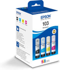 Epson C13T00S64A Lot de 4 Cartouches d'encre d'origine Noir, Cyan, Magenta, Jaune