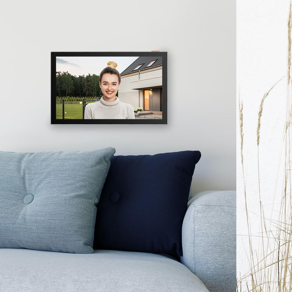 EZVIZ HP5 Interphone Vidéo WiFi Système d'Interphone 1080P, Moniteur Tactile couleur 7", Sonnette Vidéo à 2 Fils, Déverrouillage à Distance, Audio Bidirectionnel, Vision Nocturne, Design Fin