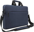 TECOOL 14 Pouces Sacoche Ordinateur Portable, Sacoche de Protection Imperméable Housse Sac à Bandoulière pour 14 Pouces Acer ASUS Dell HP Lenovo Laptop, MacBook Air 15 M2 M3 M4, Bleu Foncé