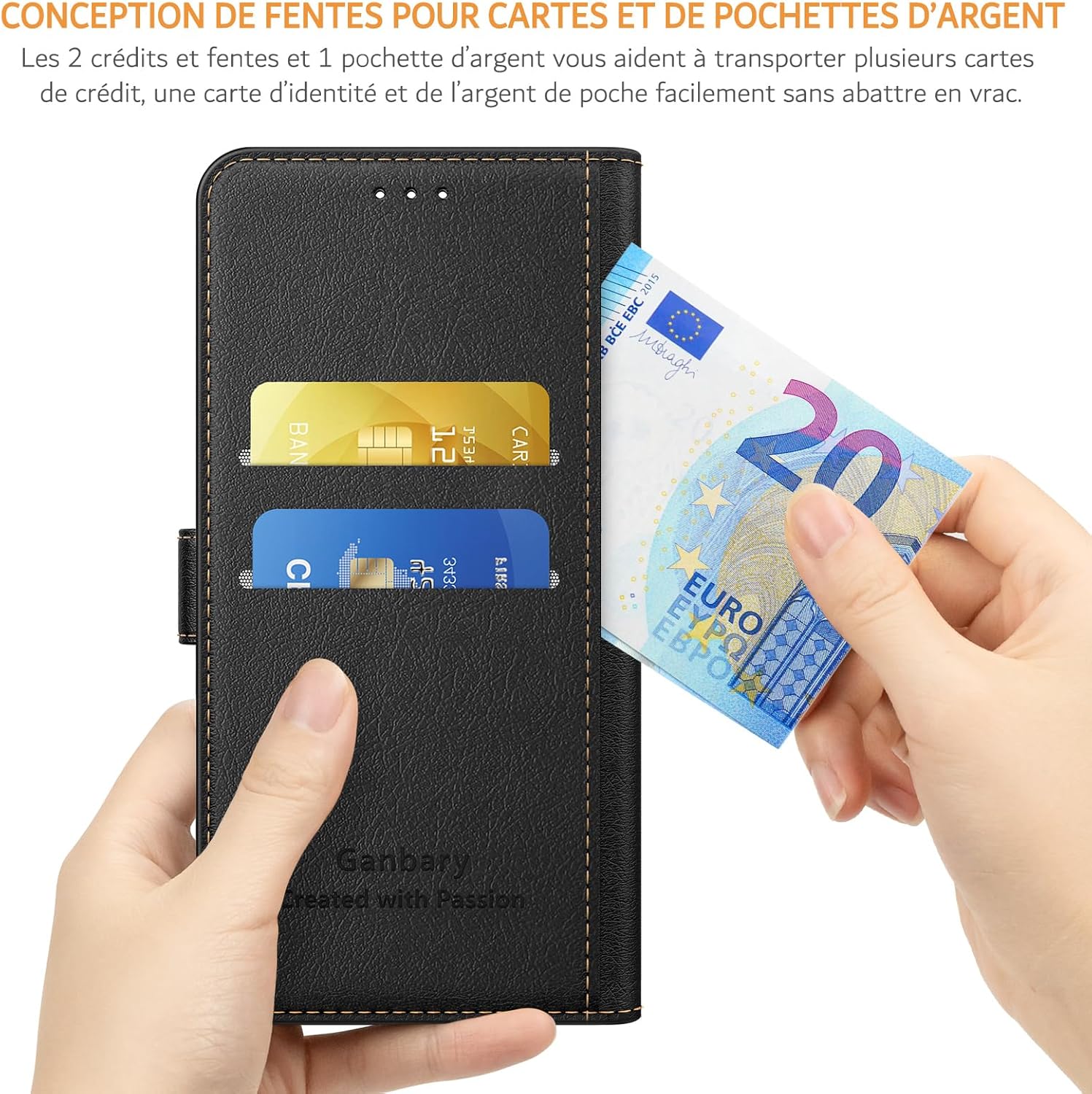 ivencase Coque pour Samsung Galaxy A16 avec Verre Trempé, étui Cuir PU Magnétique [ Pochette de Portefeuille ], Housse de Fonction Stand Video Porte Carte Credit à Rabat pour Samsung A16 5G/4G - Noir