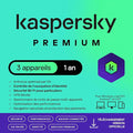 Kaspersky Premium Total Security 2026 | 3 appareils | 1 an | Anti-Phishing et Pare-feu | VPN illimité | Gestionnaire de mots de passe | Contrôle Parental| PC/Mac/Mobile | Code d'activation par email