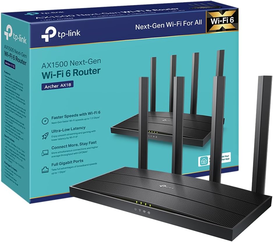 TP-Link Archer AX18 Routeur WiFi 6,