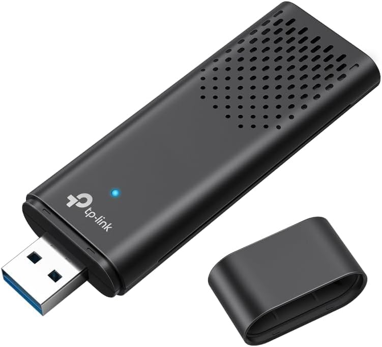TP-Link Clé WiFi 6 Puissante AX1800 Mbps, Archer TX20U, Adaptateur USB WiFi, dongle WiFi, USB 3.0 Bi-Bande, 2.4G / 5GHz, MU-MIMO, WPA3, Compatible avec Windows 11/10