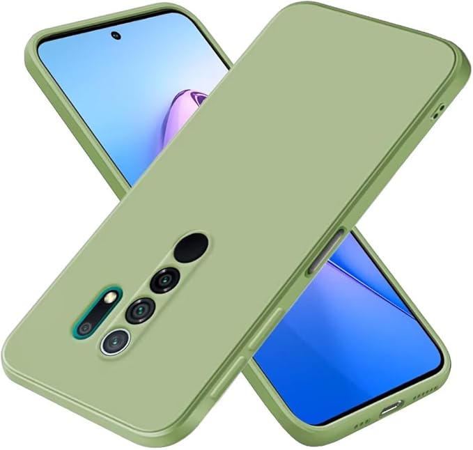 EASSGU Coque pour Redmi 9 (6.53" inches), Étui en Silicone TPU Souple - Bleu Saphir