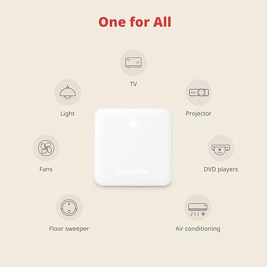 SwitchBot Hub Mini Télécommande Intelligente, Port Infra-Rouge, Wi-FI Compatible, Commande Climatisation, Compatible avec Alexa, Google Home, Siri, IFTTT (White)